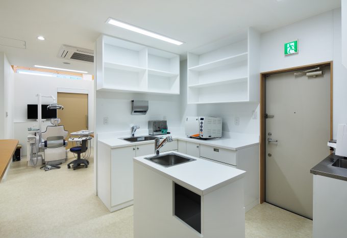 クリニックの裏動線