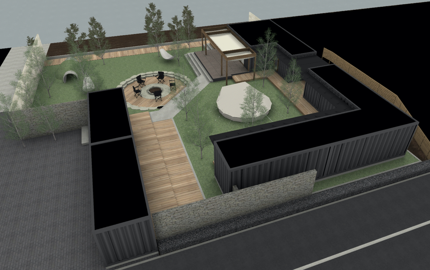 涸沼 グランピング施設