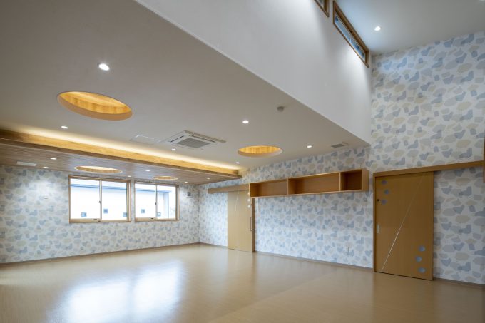 環境設定された保育園の室内