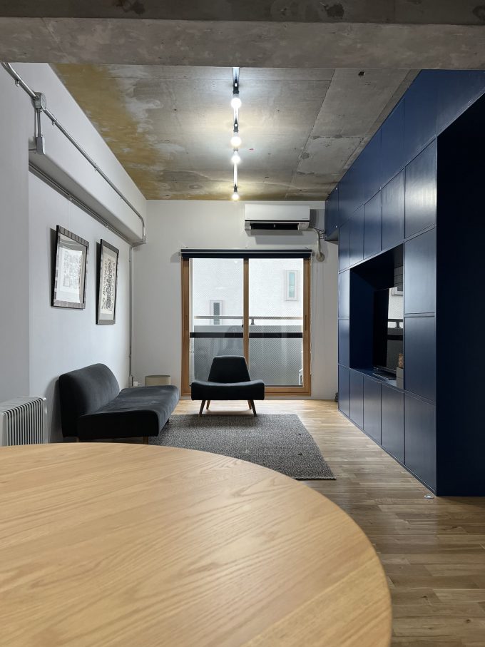 ビルの住居リノベーション事例　リビング