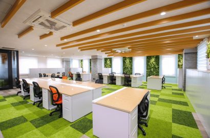 築古オフィスビルリノベーション事例　メインフロア