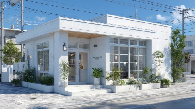 住宅ローンを組めない店舗併用住宅の外観