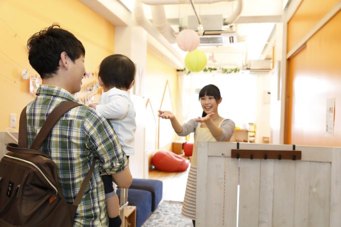 企業主導型保育園のお迎え