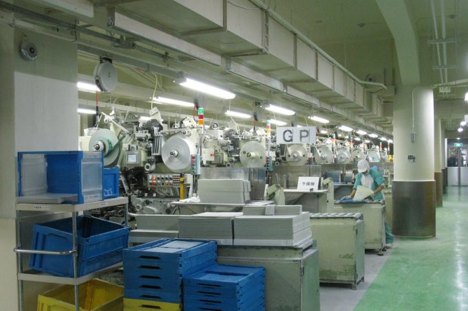 レイアウト最適化前の工場