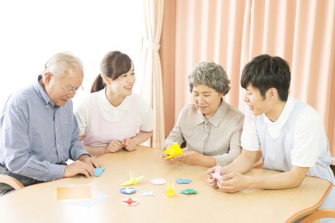 高齢者向けグループホームの居間